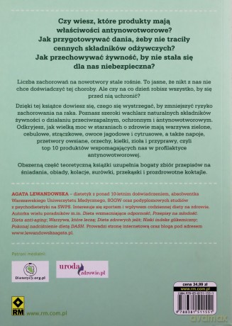 Dieta antyrakowa. Przepisy na zdrowe życie - Agata Lewandowska [KSIĄŻKA]
