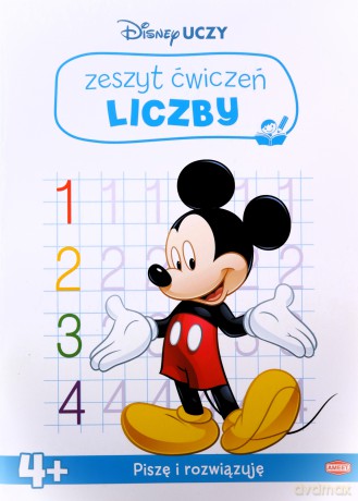 Disney uczy Miki Zeszyt ćwiczeń Liczby UDZ-9302 [KSIĄŻKA]