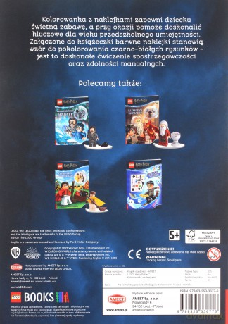 LEGO Harry Potter Kolorowanka z naklejkami NA-6401 [KSIĄŻKA]