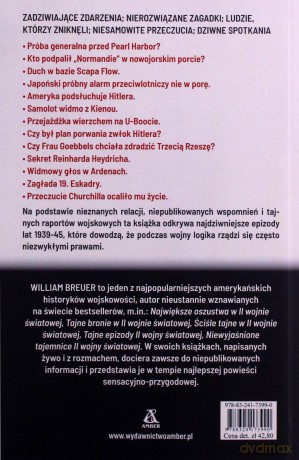 Niewyjaśnione tajemnice II wojny światowej - William Breuer [KSIĄŻKA]