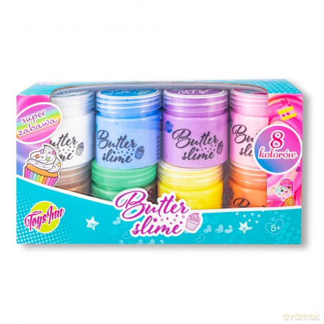 Zestaw Slime Butter 8 kolorów po 50g STN 6659