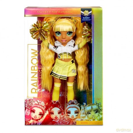 Lalka RAINBOW High Cheer Doll, Sunny Madison