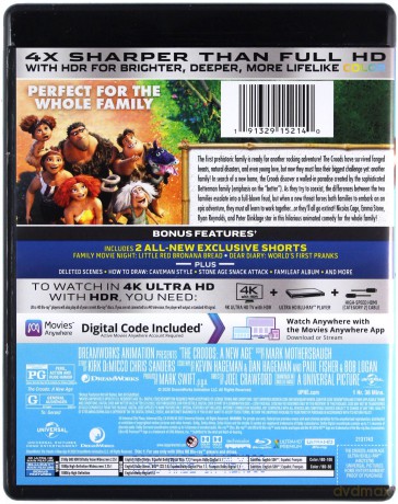 The Croods: A New Age (Krudowie 2: Nowa era) [Blu-Ray 4K]+[Blu-Ray]