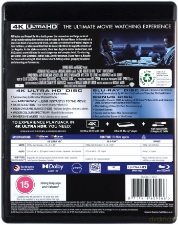 Heat (Gorączka) [Blu-Ray 4K]+[Blu-Ray]