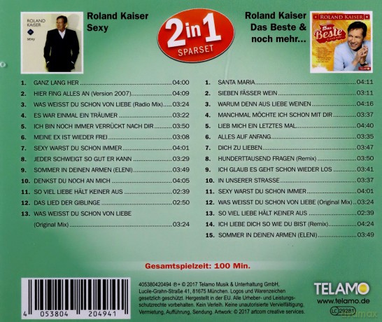 Roland Kaiser: 2 in 1 [2CD]