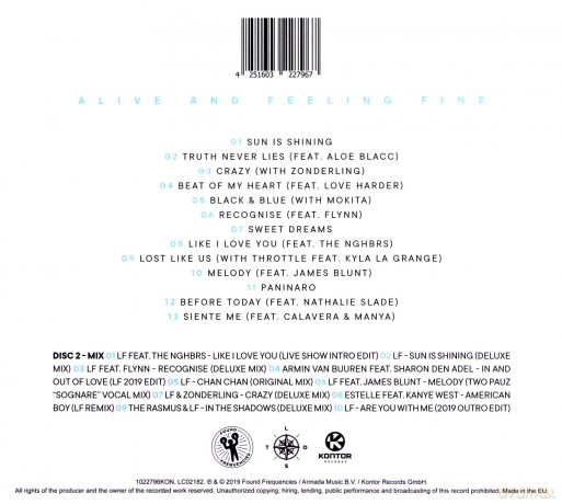 Lost Frequencies: Alive And Feeling Fine [2CD]