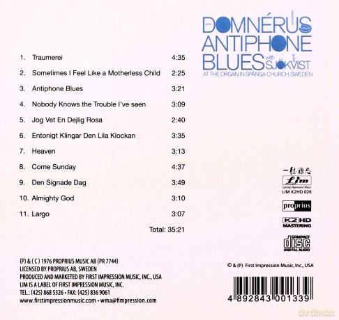Arne Domnerus: Antiphone Blues (K2HD Mastering) [CD]