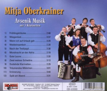 Mitja Oberkrainer: Avsenik Musik mit drei Klarinetten [CD]