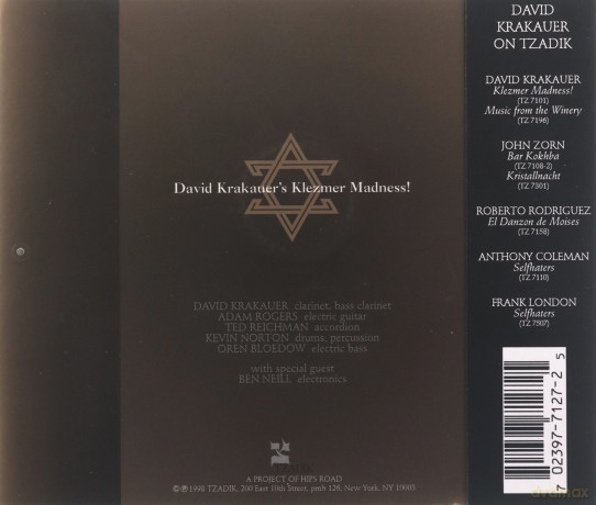 David Krakauer: Klezmer NY [CD]