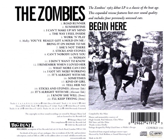 The Zombies: Begin Here Plus [CD]