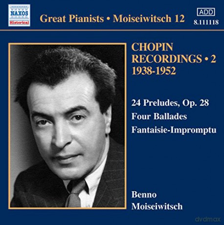 Benno Moiseiwitsch-Chopin Recordings vol. 2 [CD]
