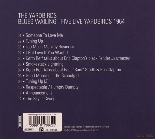 The Yardbirds: Blues Wailing: Five Live Yardbirds 1964 [CD]