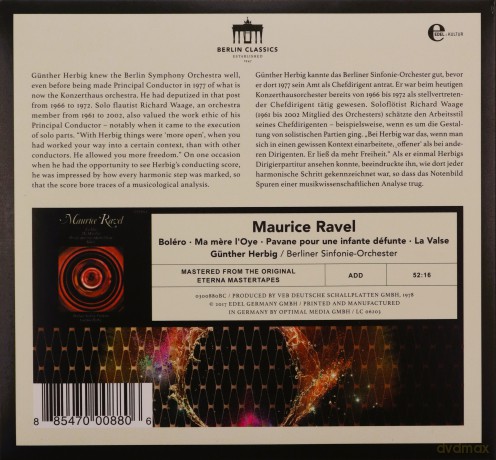 Maurice Ravel: Bolero [CD]