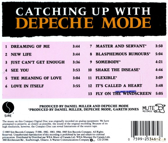 Depeche Mode: Catching Up [CD]