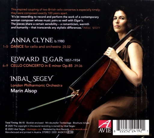 Edward Elgar: Cellokonzert op.85 [CD]
