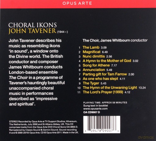 John Tavener: Chorwerke Choral Ikons [CD]