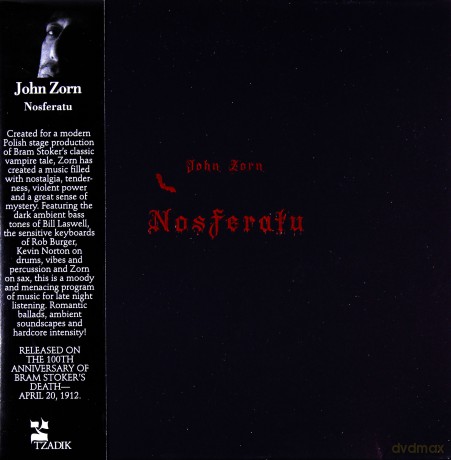 John Zorn, Rob Burger, Kevin Norton, Bill Laswell: John Zorn: Nosferatu (ecopack) [CD]