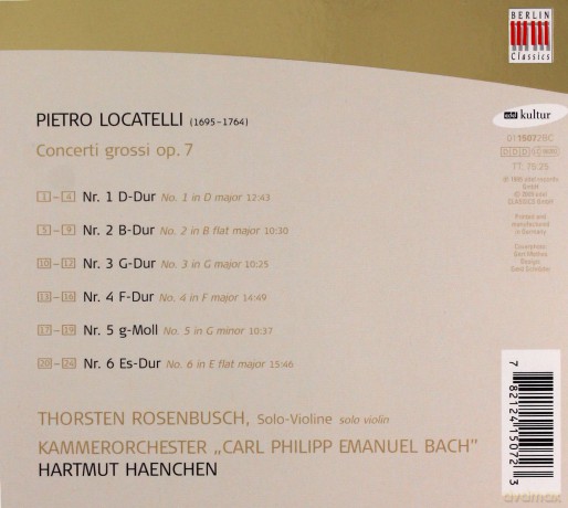 Pietro Locatelli: Concerti grossi op.7 Nr.1-6 [CD]