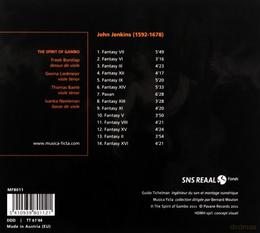 John Jenkins: Consort Music of Four Parts [CD]
