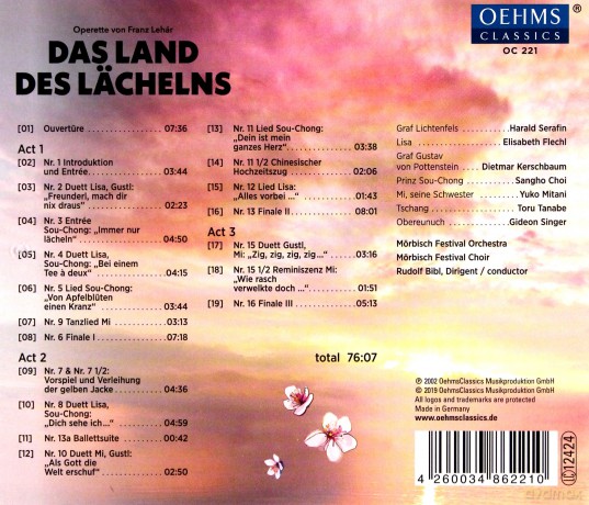 Franz Lehar: Das Land des Lechelns [CD]