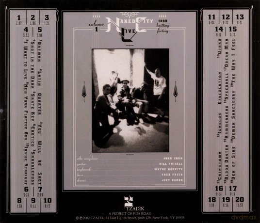 Naked City: Naked City Live vol. 1: Knitting Factory 1989 [CD]