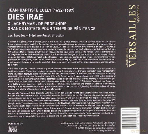 Jean-Baptiste Lully: Dies Irae [CD]
