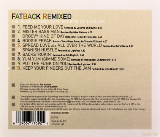 Fatback Band: Fatback Remixes [CD]