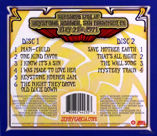 Jerry Garcia: Garcialive Volume 15: May 21 1971 Keystone Korner [2CD]