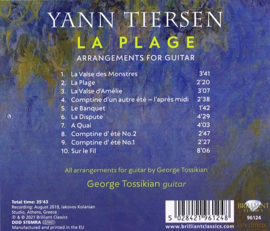 Yann Tiersen: Gitarrenwerke La Plage [CD]