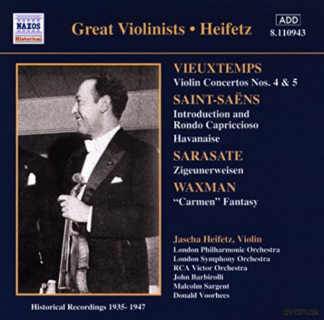 Henri Vieuxtemps: Heifetz spielt Violinkonzerte [CD]
