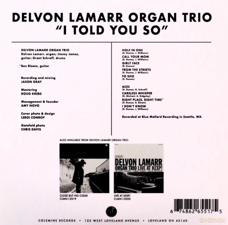 Delvon Lamarr: I Told You So [CD]