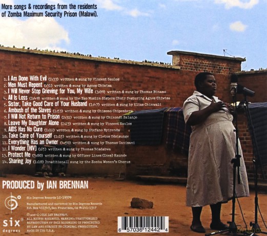 Zomba Prison Project: I Will Not Stop Singing [CD]