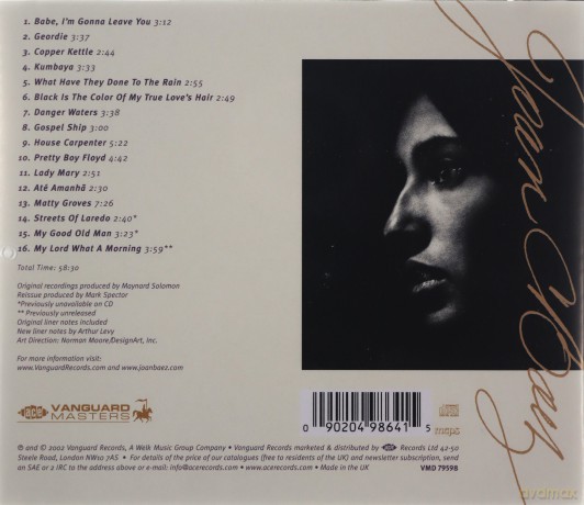 Joan Baez: In Concert, Part 1 [CD]