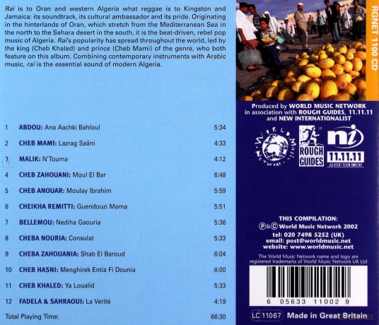 Różni Wykonawcy - Rough Guide: Rai - Arabic Music: rebel music of Algeria [CD]