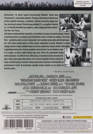 Danny Rose z Broadwayu [DVD]