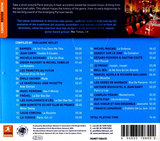 Różni Wykonawcy - Rough Guide: The Rough Giude To Paris Cafe Music [CD]