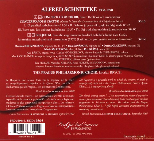 Alfred Schnittke: Konzert fur Chor [CD]