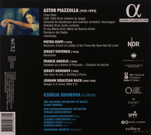 Astor Piazzolla: Ksenija Sidorova-Piazzolla Reflections [CD]