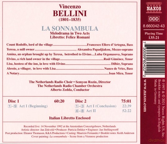 Vincenzo Bellini: La Sonnambula [2CD]