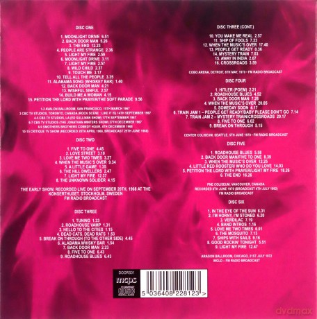 The Doors: Light My Fire: Live 1967-1972 [6CD]
