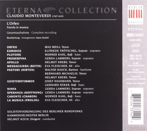 Claudio Monteverdi: L'Orfeo [2CD]