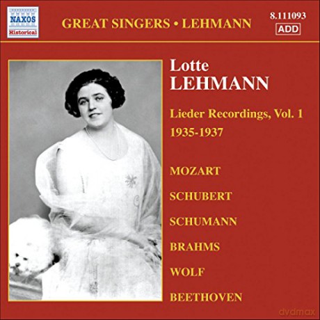 Lotte Lehmann-Lieder Recordings vol. 1 [CD]