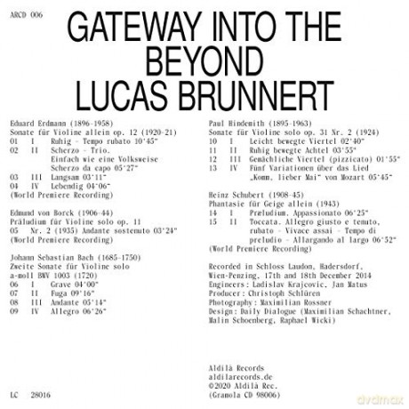 Eduard Erdmann: Lucas Brunnert-Gateway Into The Beyond [CD]