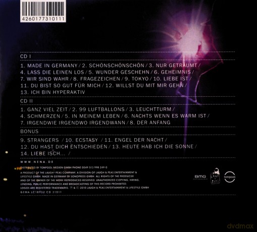 Nena: Made In Germany (Live) [2CD]