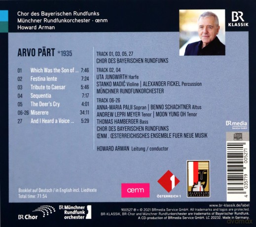 Arvo Part: Miserere [CD]