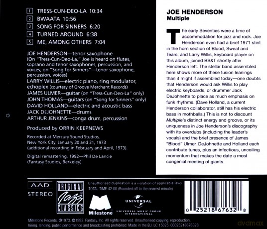 Joe Henderson: Multiple [CD]