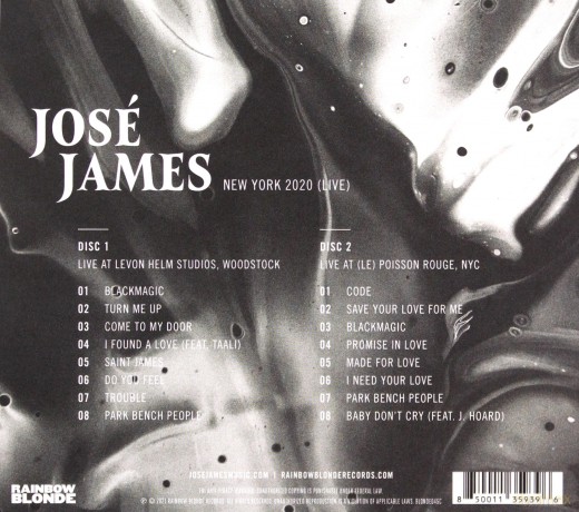 Jose James: New York 2020 Live [2CD]