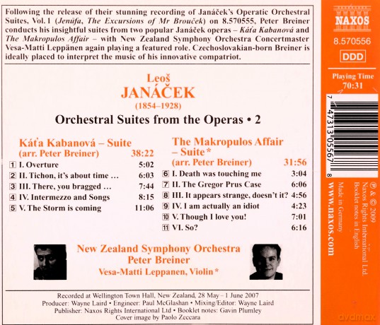 Leos Janacek: Orchestersuiten aus Opern vol. 2 [CD]