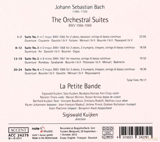 Johann Sebastian Bach: Orchestersuiten Nr.1-4 [CD]