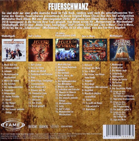 Feuerschwanz: Original Album Classics [5CD]